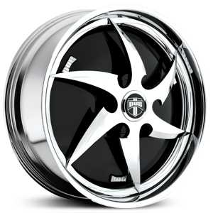 20x8.5 Dub S737 Ninja Spinner Chrome REV
