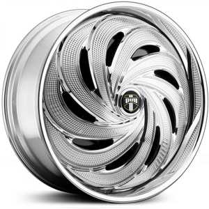 22x9.5 Dub S738 FLO Spinner Chrome HPO