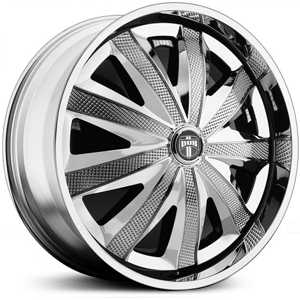 28x10 Dub S739 Kraay Spinner Chrome MID