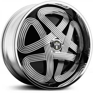 28x10 Dub S742 SLOTS Spinner Chrome MID