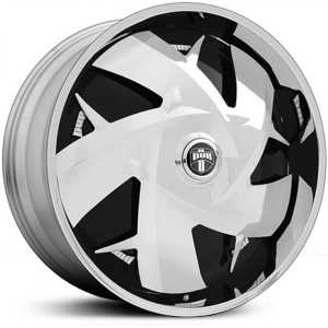 22x9.5 Dub S747 WU Spinner Chrome REV