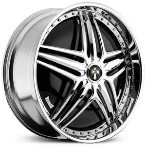 22x8.5 Dub S752 Booty Bandit Spinner Chrome MID