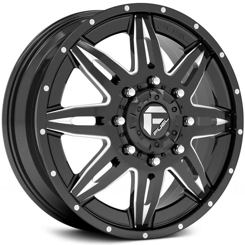 Fuel D267 Lethal Dually Black Milled (Front)
