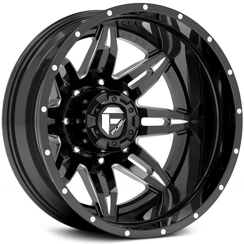 Fuel D267 Lethal Dually Black Milled (Rear)