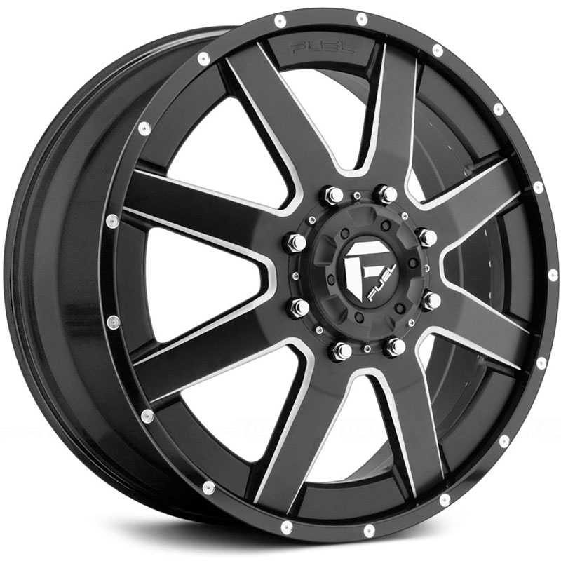 24x8.25 Fuel Offroad D262 Maverick Dually Black Milled HPO