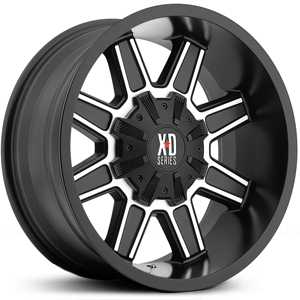 20x10 KMC XD Series XD823 Satin Black W/ Machined Face REV
