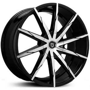 26x9.5 Lexani CSS-15 Gloss Black Machined MID