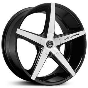 24x10 Lexani R-4 Machined Black HPO
