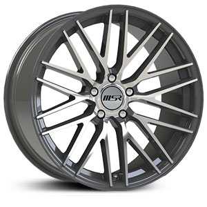 18x9 MSR 144 Diamond Cut w/ Grey Trim and Clear Coat HPO