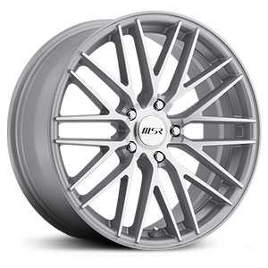 18x8 MSR 144 Diamond Cut w/ Silver Trim and Clear Coat HPO