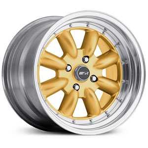 17x9.5 MSR 230 Polished with Gold center RWD