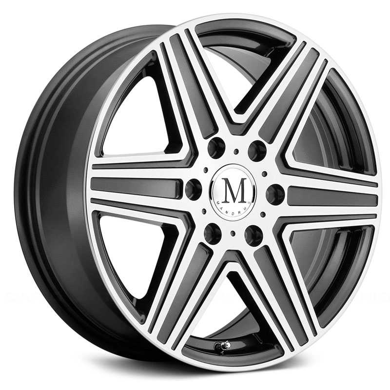 Mandrus Atlas Gunmetal w/Mirror Cut Face 6 Lug