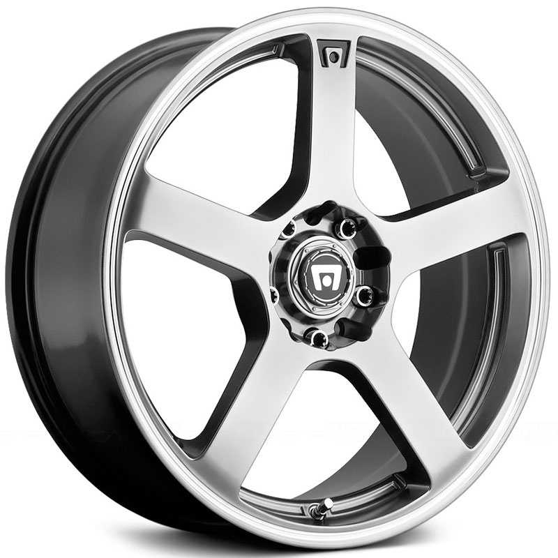 Motegi Racing MR116  Wheels Dark Silver W/ Machined Flange