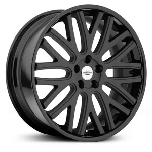 22x9.5 Redbourne Hampshire Matte Black w/Gloss Black Lip MID