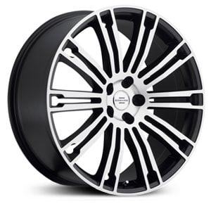 20x9.5 Redbourne Manor Matte Black w/Matte Machine Face MID