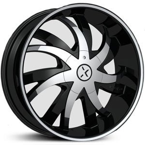 34x10 RockNStarr 964 Poison Black w/ Chrome Inserts MID