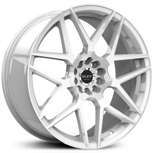 17x7.5 Ruff Racing R351 Gloss White HPO