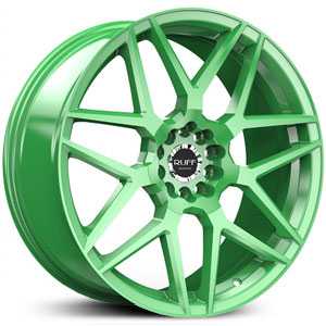 17x7.5 Ruff Racing R351 Green  HPO