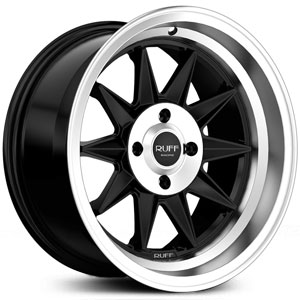 Ruff Racing R358 Satin Black w/ Machined Center 