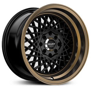 Ruff Racing R362 Satin Black Face Bronze Lip 