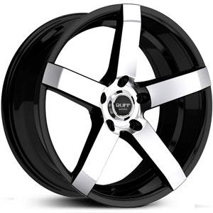22X9 Ruff Racing R956 Black W/ Machined Face RWD