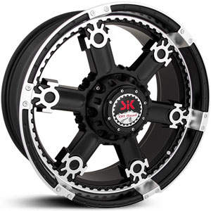 20x9 SIK 011 Black Machined RWD