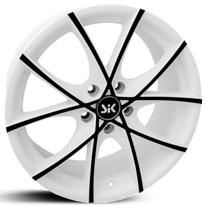 18x8 SIK 56 White w/ Black Accents HPO