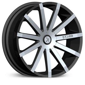 22x8.5 Starr 222 Mayhem Machined Black RWD