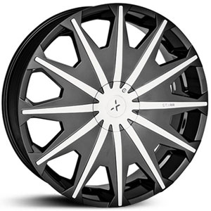 22x8.5 Starr 276 SIG Machined Black RWD