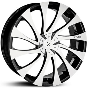24x9.5 Starr 718 Gatsby Machined Black MID