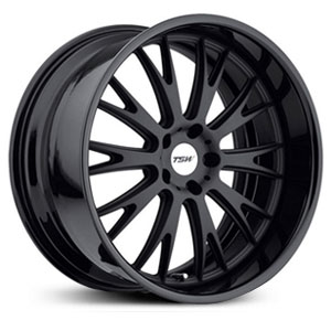 19x10.5 TSW Monaco Matte Black W/ Gloss Black Lip MID