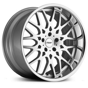 19X9.5 TSW Rascasse Silver w/ Brushed Face & Chrome  Lip HPO
