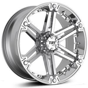 20x9 TUFF T01 Chrome w/ Chrome Inserts REV