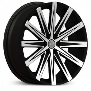 24x9.5 U2 023B Black and Machined Face MID