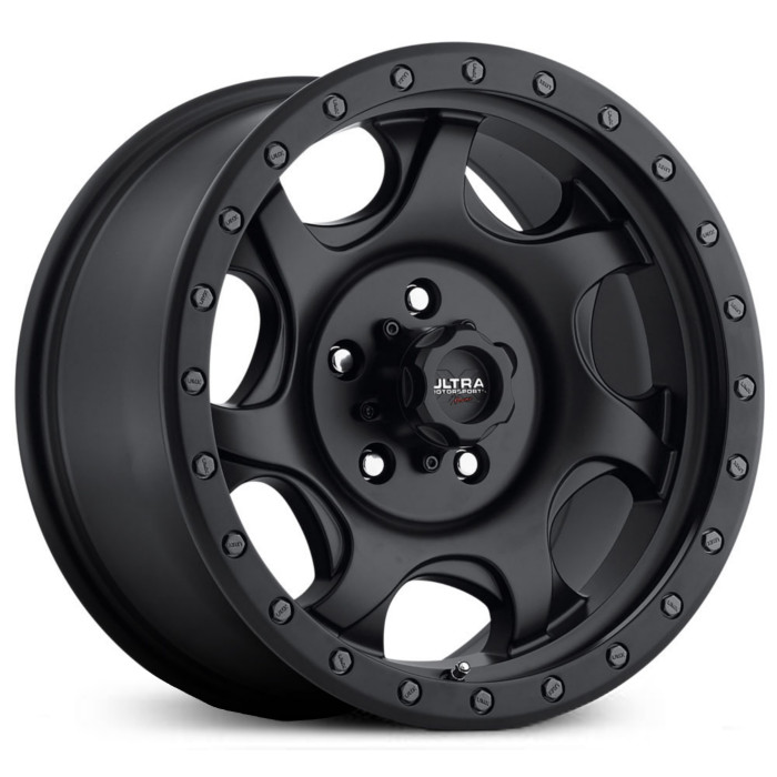 17X8.5 Ultra 106SB X106 Sawblade Satin Black w/ Satin Black X-LOK Lip & Satin Clear-Coat RWD