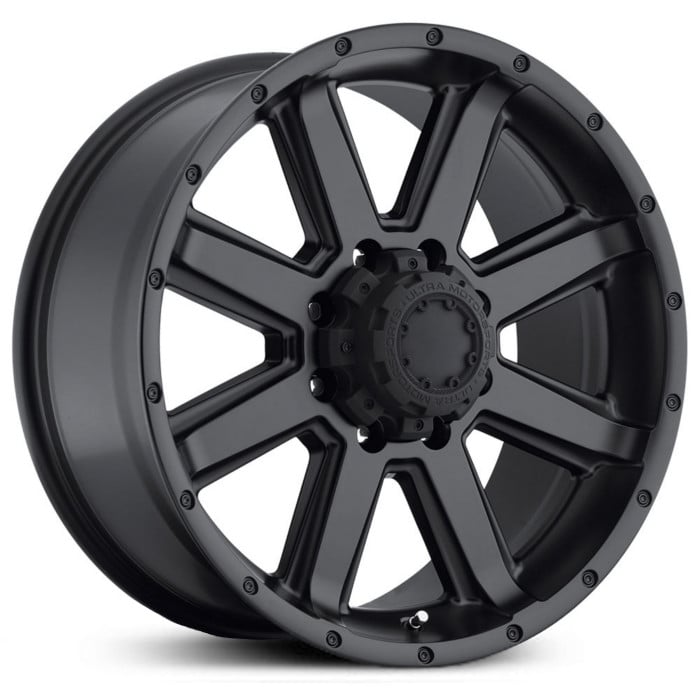 16X8 Ultra 195SB Crusher Satin Black & Satin Clear Coat RWD