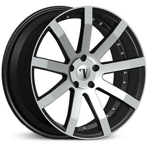 22x9.5 Velocity VW-19 Machined Black RWD