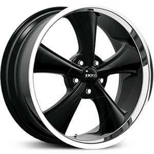 22x9.5 Boss 348 Superfinish with Black Center MID