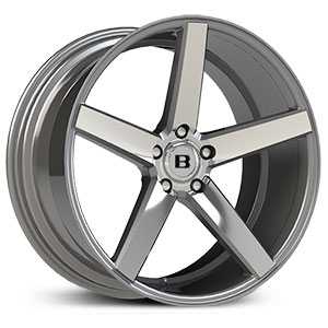 18x8 Boss 353 Diamond Cut w/ Grey Trim and Clear Coat HPO