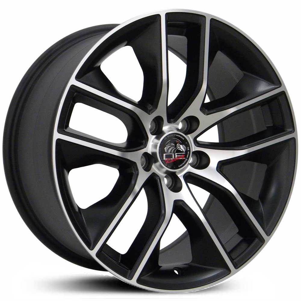 18x9 Ford Mustang FR20 Replica Matte Black Machined Face HPO