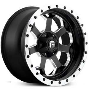 20x9 Fuel Offroad D565 Savage Matte Black & Milled w/ Machined Lip RWD