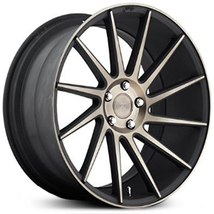 19x8.5 Niche M114 Surge Black Machined HPO