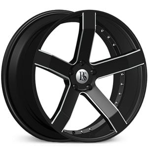 20x8.5 Red Sport RSW 100A Black & Machined Windows HPO