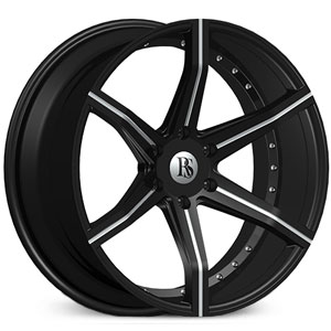 22x9.5 Red Sport RSW 105B Black & Machined MID