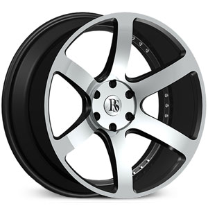 20x8.5 Red Sport RSW 115 Black & Machined RWD