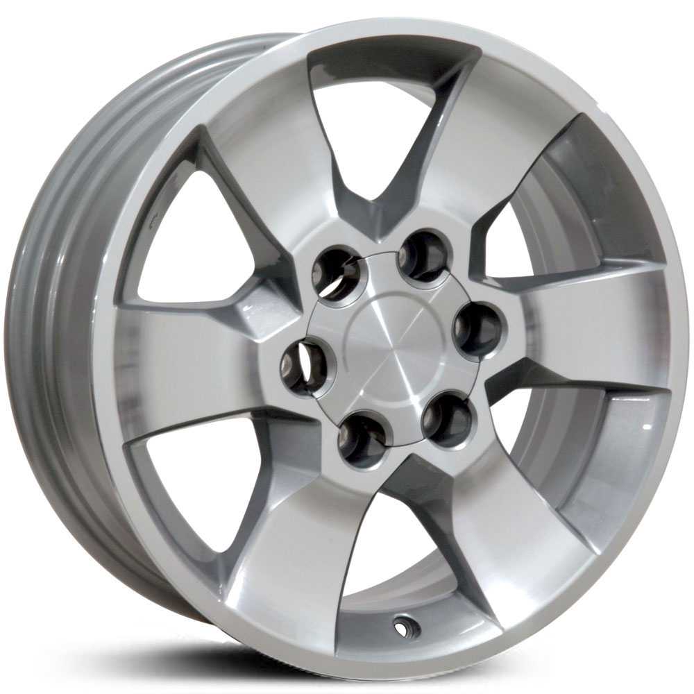 17x7 Toyota 4Runner (TY13) Replica Silver Machined Face RWD - 9491327