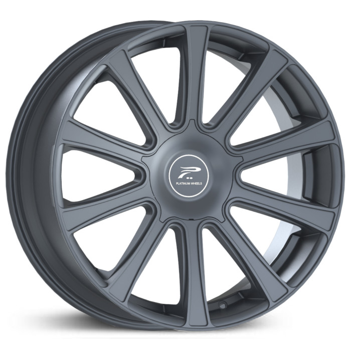 17x7.5 Platinum Divine 410GN Satin Graphite with Satin Clear-Coat HPO