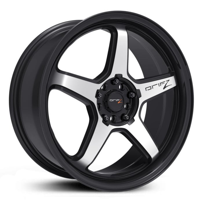 16X7 Drifz 304M Circuit Satin Black with Machined Accents HPO