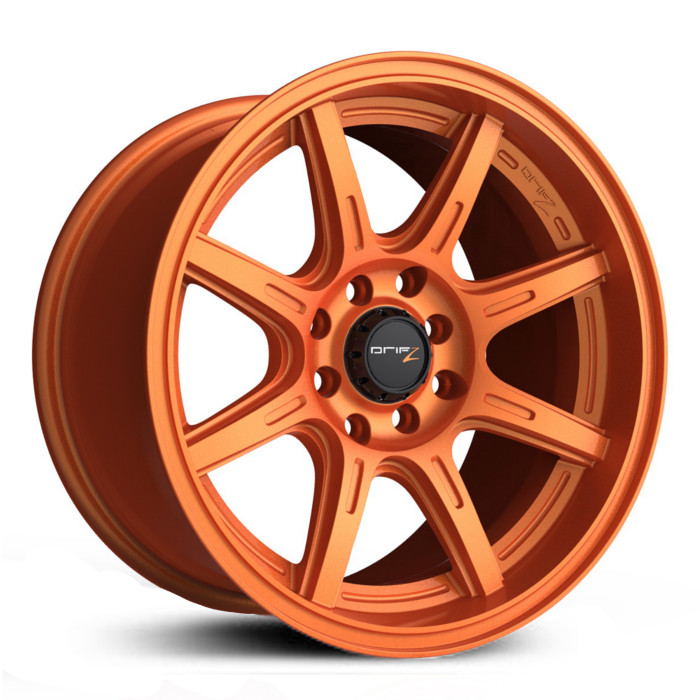 15x8 Drifz 308OR SPEC-R Gloss Orange MID