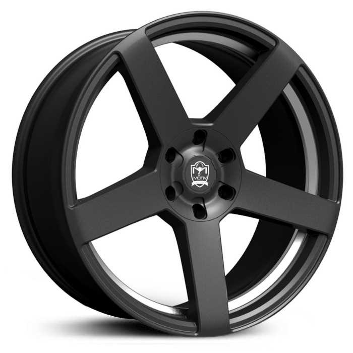 22x9.5 Motiv Wheels Monterey 416BU Satin Black with Mirror Machined Undercut MID